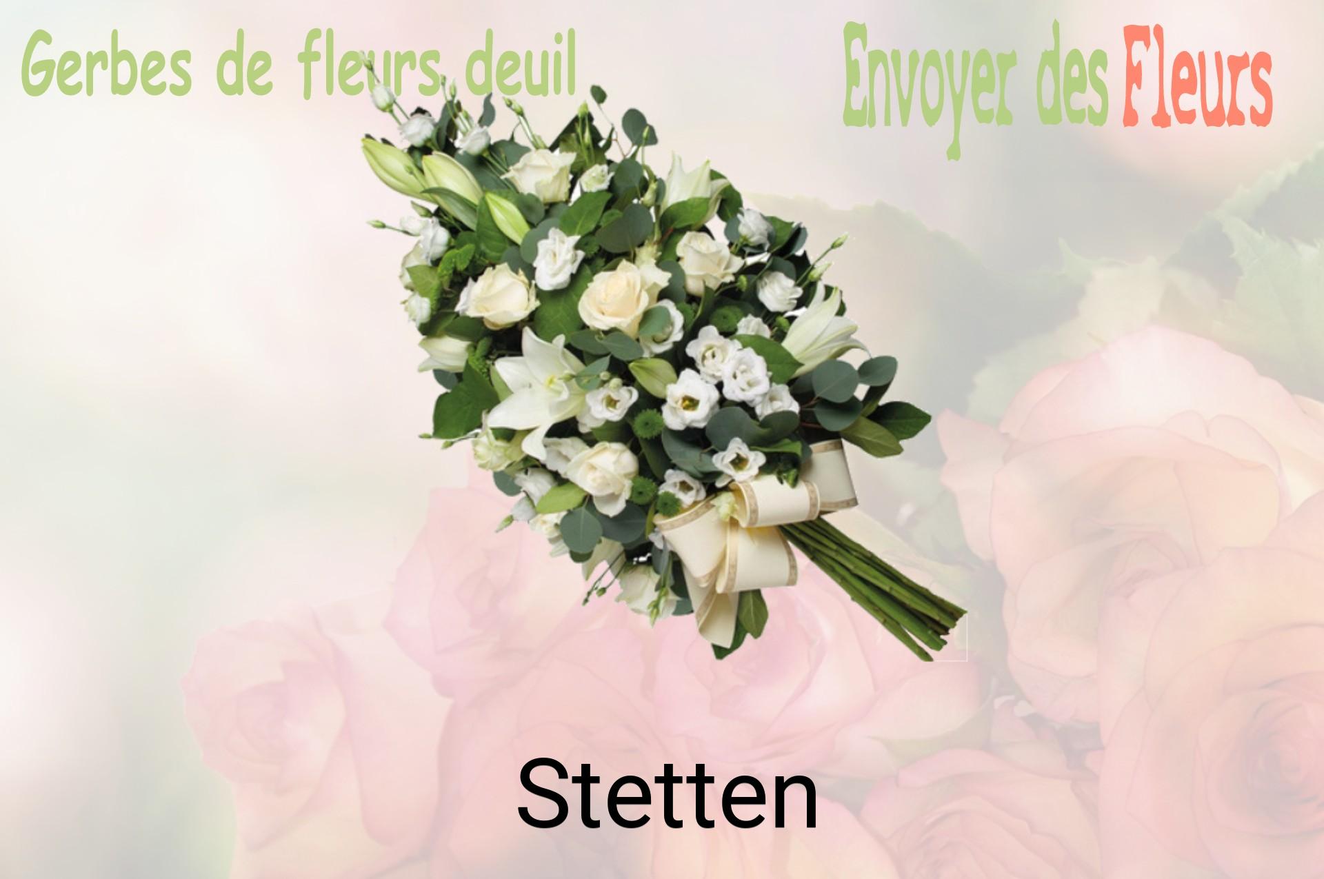 Gerbe de fleurs de deuil livrée à Stetten